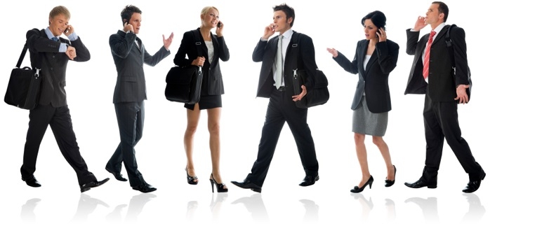 Image of Several People in Business Attire in Corporate Setting
